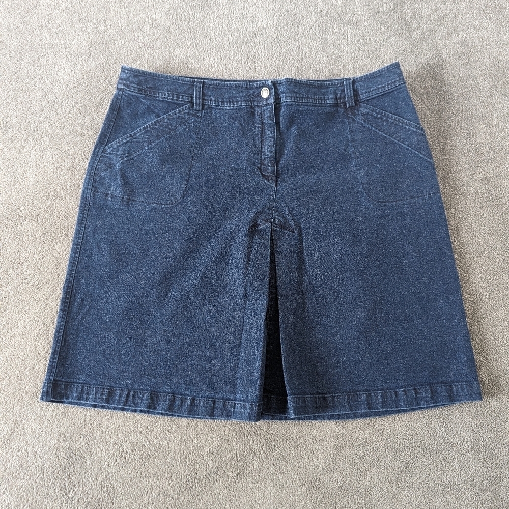 Penmans Women's Mini Jean Skirt Size 18W Denim Cotton Blue